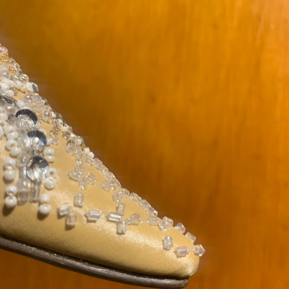 Carlo Fellini beaded slingback heels - Picture 5 of 6